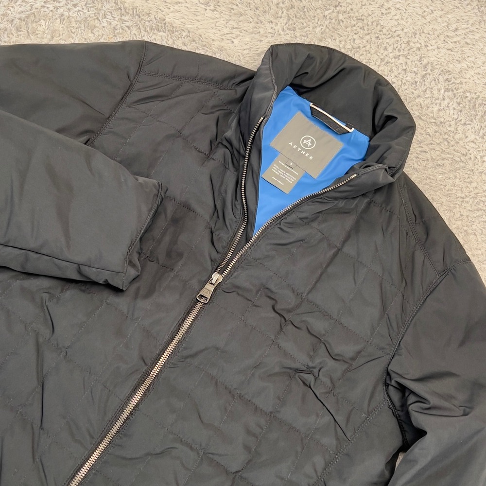 Aether Alta Quilted PrimaLoft Jacket Womens 3 Medium Black Full Zip Gorpcore